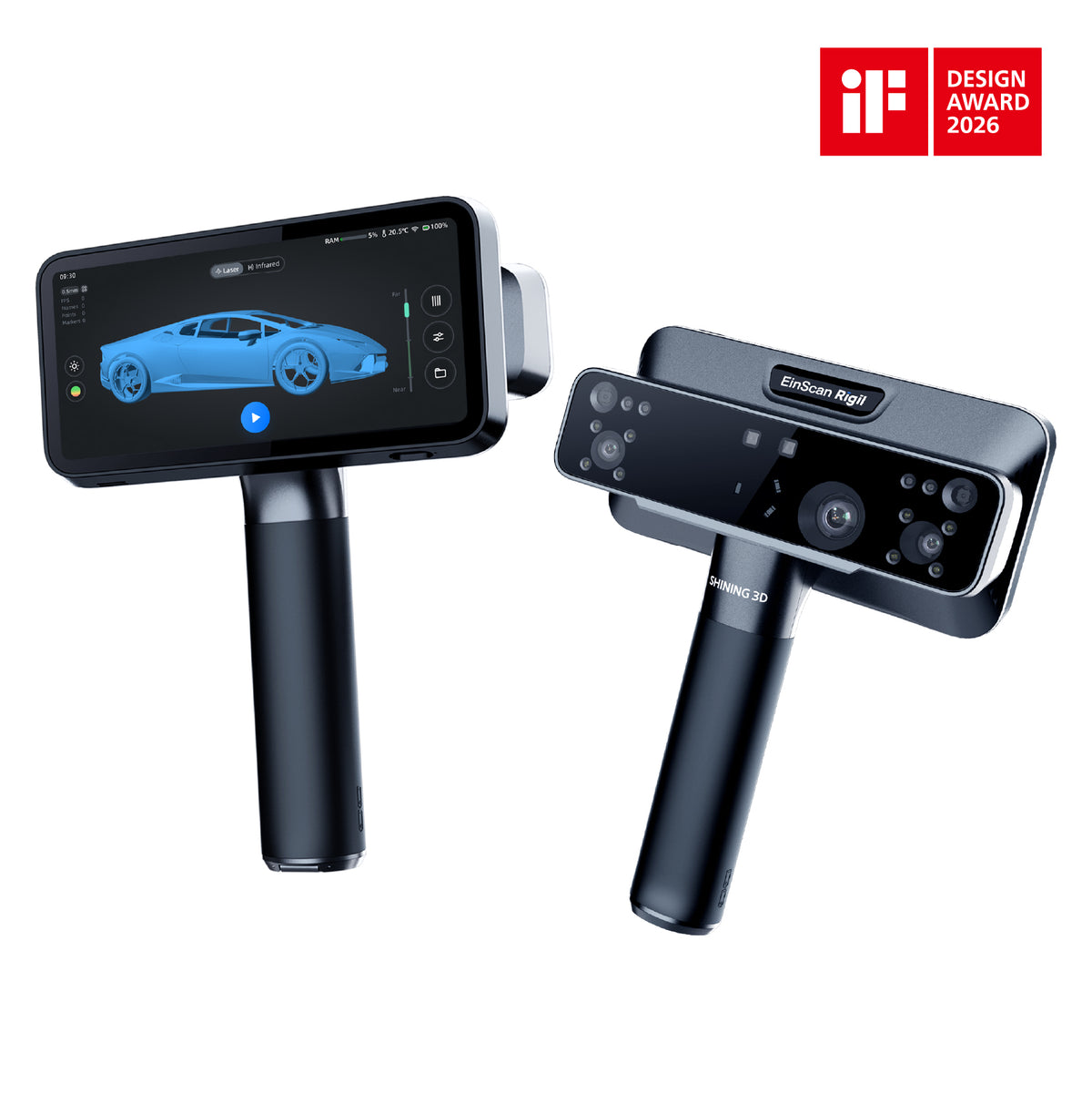 EinScan Rigil | The Tri-Mode Laser 3D scanner