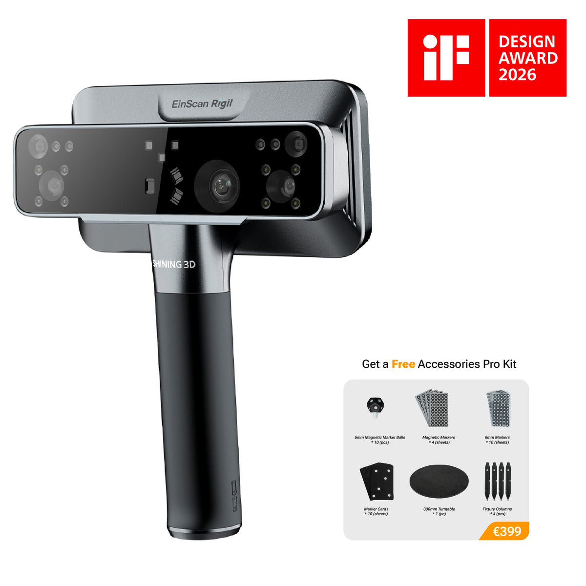 EinScan Rigil Tri Mode Laser scanner